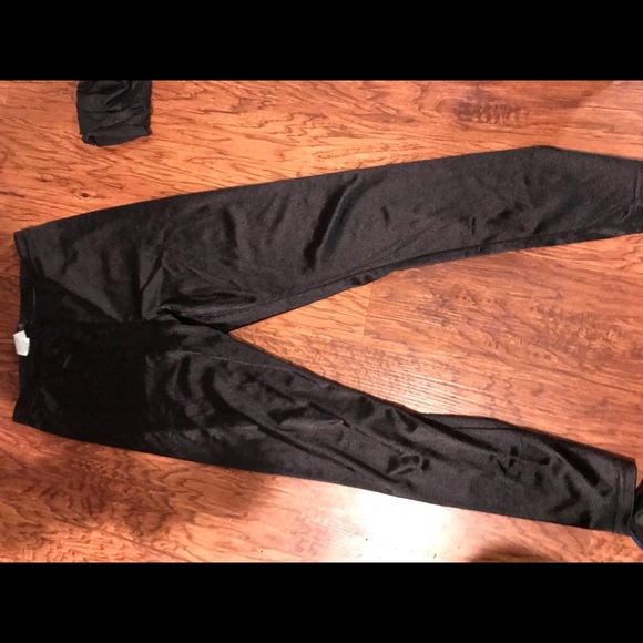 Shiny black leggings - Picture 1 of 2